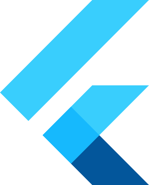 FLUTTER logo.